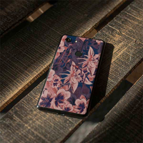 Dark Tapestry Floral Google Pixel 3 XL Skin